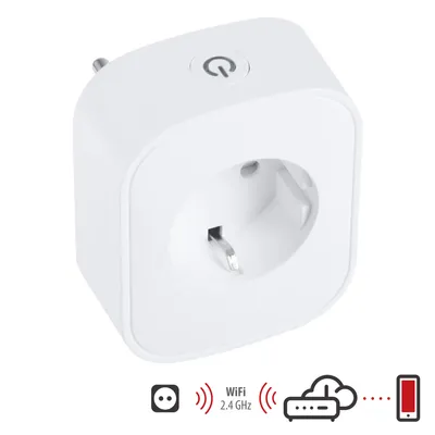 Produktbild von WLAN WIFI Smart Steckdose Zwischenstecker Steckdosenadapter 2,4 GHz mit APP