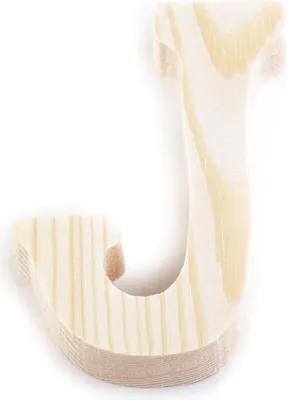 Produktbild von 3D Holzbuchstabe 8 cm, natur - Buchstaben Zeichen, Buchstaben & Zeichen:J