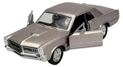 Obrázek produktu pro Welly Old Timer, model Pontiac GTO z roku 1965, barva růžová, měřítko 1:34, kovový model, , v originální krabici, kód produktu 42313