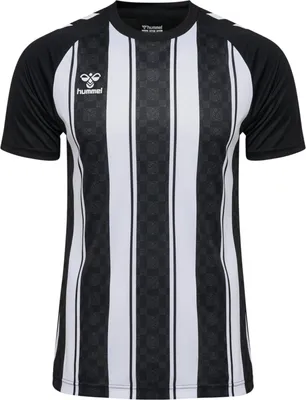 Produktbild von Hummel Match Striped Kurzarm-t-shirt Schwarz L Schwarz L