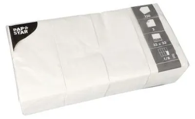 Produktbild von Papstar 82552, Weiß, Seidenpapier, Einfarbig, 34 g/m², 330 mm, 330 mm