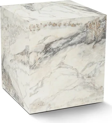 Produktbild von Dmora Couchtisch Moglia 45x45x50h cm Weiß Kubische Form
