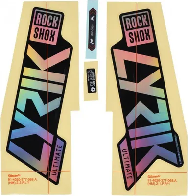 Zdjęcie produktu dla RockShox Fork DecalKit Lyrik Ult. 27/29' 11.4018.105.049, błyszcząca folia Rainbow dla s (1 zestaw)