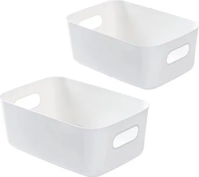 Obrázek produktu pro Malá plastová úložná krabička 19 x 13,5 x 7,5 cm, bílá