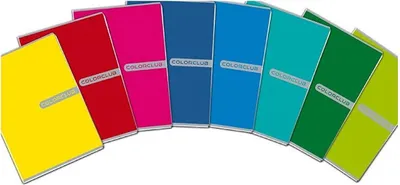 Produktbild von Blasetti Colorclub Notizbuch A5 21 Blätter Mehrfarbig