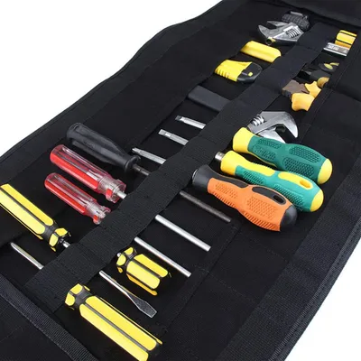 Produktbild von 24-Taschen Schraubenschlüssel Roll Organizer Werkzeugtasche Aufbewahrung