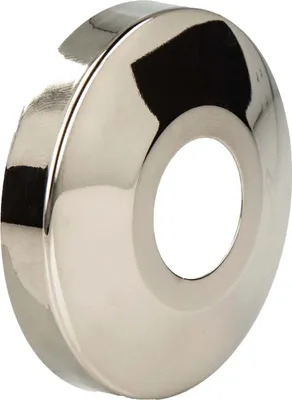 Produktbild von tecuro DESIGN-Hahnrosette (1/2) Ø 22 mm x Ø 61 mm x 15 mm - Edelmessing