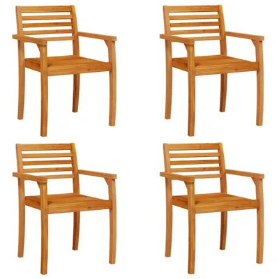 Produktbild von Gartenstühle 4 Stk. 59x55x85 cm Massivholz Akazie