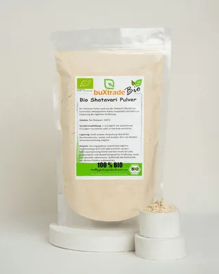 Produktbild von 500 g BIO Shatavari Pulver | Superfoods | Asparagus racemosus | Wilder Spargel