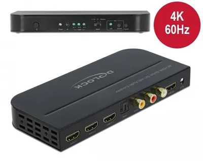 Immagine prodotto di Commutatore video/audio Delock - 3 x HDMI - Desktop