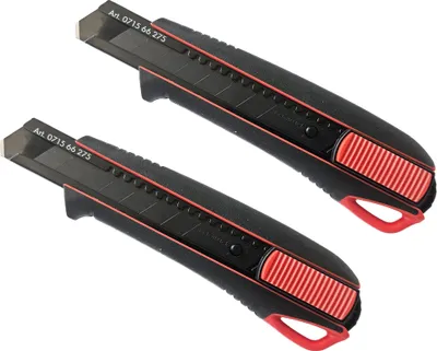 Produktbild von 2 Stück Würth 2K-Cutter Messer 18 mm incl. je 3 Abbrechklingen
