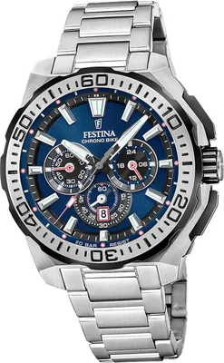 Obrázok produktu pre Pánske hodinky Festina Chrono Bike náramkové hodinky z nehrdzavejúcej ocele strieborné D2UF20724/2