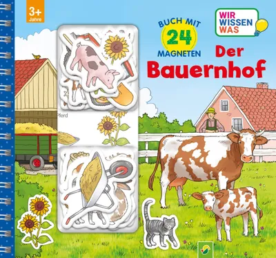 Produktbild von Der Bauernhof Magnetbuch mit 24 Magneten