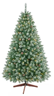Immagine prodotto di Comet - Albero di Natale con luci LED e pigne ø125x240H cm, 2000 rami