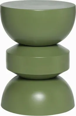 Produktbild von sweeek - Beistelltisch, Couchtisch, Nachttisch Metall Ø32 x H 43,5cm - Grün