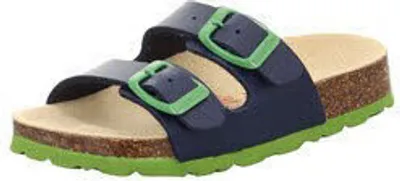 Produktbild von Superfit Jungen FUSSBETTPANTOFFEL Hausschuhe, BLAU/GRÜN 8210