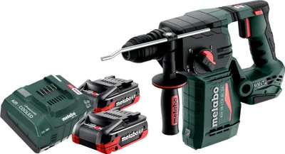 Zdjęcie produktu dla Akumulatorowa wiertarko-wkrętarka udarowa Metabo KH 18 LTX BL 24 18 V 2,2 J SDS Plus Brushless + 2x akumulator LiHDX 4,0 Ah + ładowarka