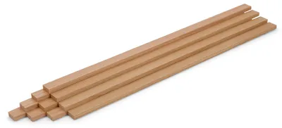 Produktbild von 10er-Set Holzleisten - Lärche gehobelt - 8 x 25 x 500 mm