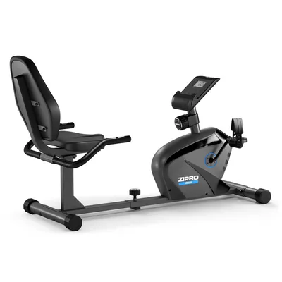 Produktbild von Zipro Liegeheimtrainer Vision – Magnetisches Fitnessbike mit Rückenlehne 7kg Schwungmasse – Sitzheimtrainer für Senioren Reha Leises Recumbent Bike