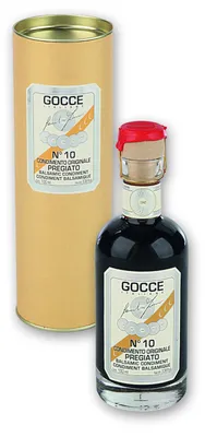 Produktbild von Condimento Balsamico 'Pregiato 10 travasi' 250 ml. - Gocce/Acetaia Leonardi/