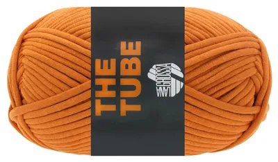 Produktbild von Lana Grossa THE TUBE 200 g weiches & gefülltes Schlauchgarn (Ø ca. 4-5 mm) ideal geeignet für Home-Accessoires und Taschen 114 m Farbe 006 - Rost