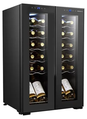 Obrázok produktu pre Melchioni Vermentino 24, Kompresorové vinotéky, Voľne stojaci, 24 fľaša/fľaše, 85 W, G, Čierna