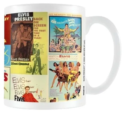 Obrázok produktu pre Elvis Presley - Hrnček na kávu PM9816 (jedna veľkosť) (biely/farebný)