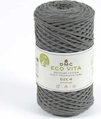 Zdjęcie produktu dla DMC Eco Vita-4 – gruba przędza z bawełny pochodzącej z recyklingu, składająca się w 80% z bawełny i w 20% z poliestru (kolor 12)