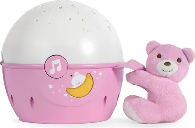 Produktbild von Nachtlampe mit Sternenprojektor, Geluidssensor, Musik, 3 Lichteffekte