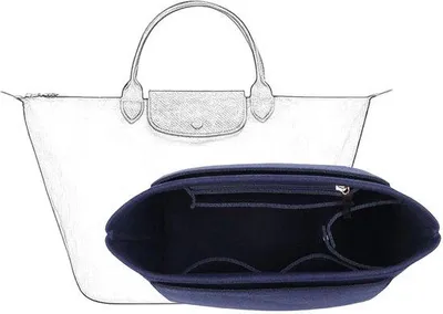 Produktbild von Handtas-accessoire, donkerblauw, S, korte handgreep