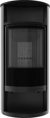 Produktbild von Kaminofen aus Stahl KRATKI RUNA Ø 150 8 kW schwarz Verkleidung