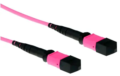Immagine prodotto di ACT 15 metri di cavo patch in fibra multimodale 50/125 OM4 con polarità B e connettori MTP femmina