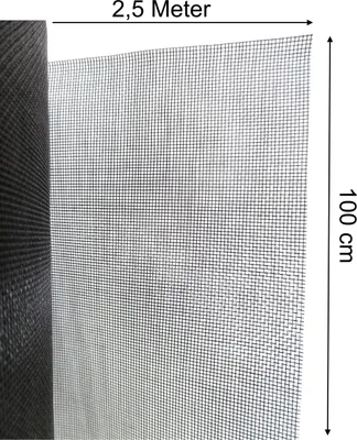 Produktbild von Fliegennetz Fliegengitter Insektenschutz Mückengaze Fiberglas 1m breit 2,5mhoch Mückenschutz