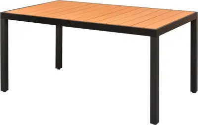 Obrázok produktu pre Záhradný stôl, hnedý 150x90x74 cm, hliník a WPC