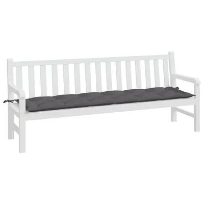 Obrázok produktu pre vidaXL Záhradná lavica Anthracite 200x50x7 cm Oxford Fabric