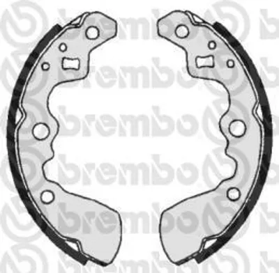 Produktbild von Brembo Bremsbackensatz Hinterachse S 79 501