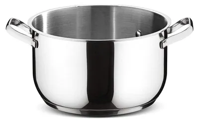 Stielkasserolle 3,6 L Edelstahl mit Deckel ofenfest