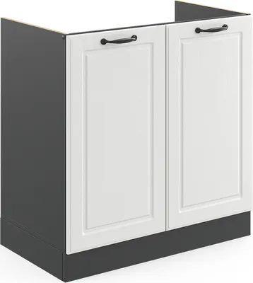 Image de Meuble bas sous-évier Vicco R-Line Blanc campagne 80cm sans PT, Model 36577