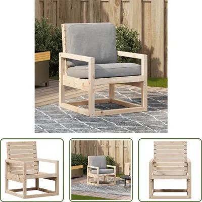 Produktbild von The Living Store Gartenstuhl 57,5x63x76 cm Massivholz Kiefer