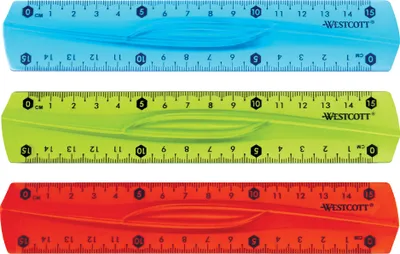 Produktbild von WESTCOTT Flachlineal Kunststoff Länge: 150 mm flexibel (1 Stück)