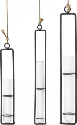 Produktbild von Kreativer Glasvase Schmiedeeisen Hängender Betriebsdekoration Garten