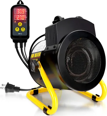 Immagine prodotto di Jayseuw riscaldatore serra 2KW riscaldatore elettrico ventilatore riscaldatore elettrico per serra IPX4 con termostato digitale