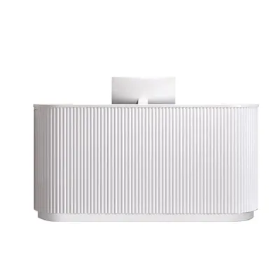 Produktbild von Geschäft Salon Empfangstisch Theke Tresen Kasse Laden Weiß 160*60cm 【B Tiaowen 160】