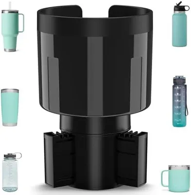 Produktbild von Auto-Getränkehalter-Expander-Adapter mit Verstellbarer Basis, Becherhalter-Auto kompatibel mit Stanley 0,4-1,2 L, andere große Flaschen in 0,5-1,4 L (7,0-10,5 cm)Auto-Getränkehalter-Expander-Adapter mit Verstellbarer Basis, Becherhalter-Auto kompatibel mit Stanley 0,4-1,2 L, andere große Flaschen in 0,5-1,4 L (7,0-10,5 cm)
