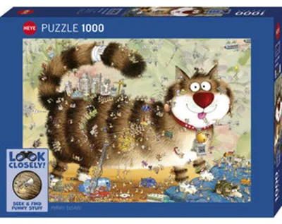 Produktbild von Heye Puzzle At The Cat, 1000 Teile, 1000 Stück(e), Kunst