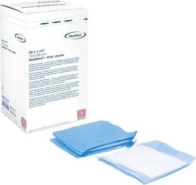 Produktbild von MaiMed Pad Saugkompressen - Vlies - unsteril - 10 x 20 cm - 100 Kompressen