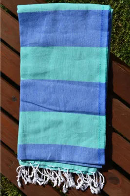 Produktbild von Peshtemal Handtuch Marmaris Grün - Blau