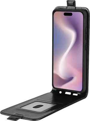 Obrázek produktu pro Pro Apple iPhone 16 Pro Max Flip mobilní telefon pouzdro kryt kryt ochrana černá