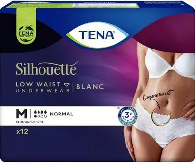 Produktbild von Tena Silhouette Normal M blanc Inkontinenz Pants 12 St