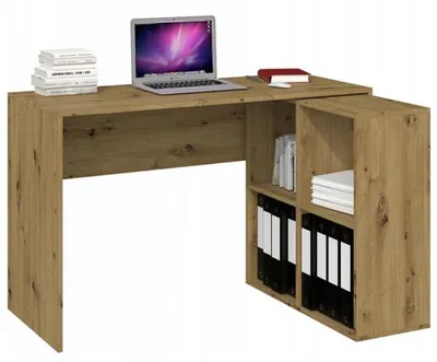 Obrázek produktu pro Topeshop PLUS 2X2 ARTISAN, Koutový, Obdélníkový tvar, Dřevotřískové desky, Hraní, Domácí kancelář, Kancelář, Barva dubu